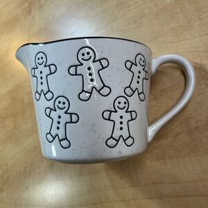 The Bake Shop Holiday Ceramic Gingerbread Man Measuring Cup ML Liter NEW